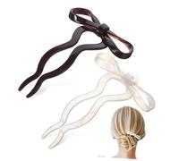 minkissy 2 Pièces Arc En Épingle à Cheveux Épingles à Cheveux Françaises Épingle à Cheveux Torsadée Française Fourche à Cheveux Français Épingles à Cheveux Pour Chignons Acide Acétique