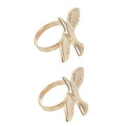 minkissy 2 Pièces Bague Symbole de Paix Ajustable Acier Inoxydable Anneaux Vintage Style Ailes Oiseau pour Femmes Bagues Ouvertes Personnalisées Symbole de Paix et Liberté Bijoux Uniques