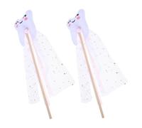 minkissy 2 pièces Baguette de Fée Dentiste Colorée Accessoire Déguisement Fille pour Fêtes Performances et Festivals