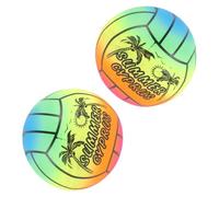minkissy 2 pièces Ballon Gonflable PVC Épais et pour Jeux de Plage et Piscine Garçon Fille Développement Motricité et Coordination