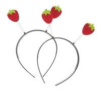 minkissy 2 Pièces Bandeau Fraise pour Garçon Fille Accessoires Cosplay Fruits pour Fêtes et Événements Thématiques Durable et Élégant Attire Attention et Ajoute Fun