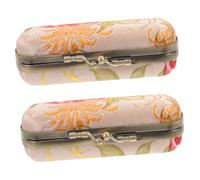 minkissy 2 Pièces Boîte De Rouge à Lèvres Cas en Forme De Étui à Cosmétiques Se Maquiller Briller Rouge à Lèvres pour Femme Récipient à à Lèvres L'essentiel du Sac à Main en Tissu