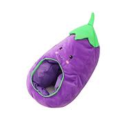 minkissy 2 Pièces Bonnet Aubergine Chapeaux Enfant Dames Chapeau De Fête De Nouveauté Chapeau D'aubergine Peluches Garçon Violet Matériel En Peluche
