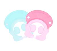 minkissy 2 pièces Bonnet de Bain Réglable pour Garçon Fille Casquettes de Protection Shampooing Silicone pour Garçon Fille Protection des Yeux Oreilles Confort Optimal Lors Bain