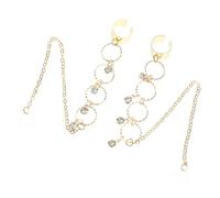 minkissy 2 pièces Boucles Oreilles Clip Décorées Perte pour Écouteurs sans Fil Légères et Confortables Lot