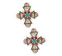 minkissy 2 Pièces broche broche seigneur émail mariage jarretière de mariée corsage broche de fête ornement de vêtements broche de mode broche métallique broche de vêtements Alliage de zinc