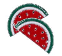 minkissy 2 pièces Broche Pastèque Alliage Épingle à Châle Décorative pour Vêtements Femme et Homme Clip Réutilisable et Résistant Accessoire Adorable pour Écharpes et Pulls