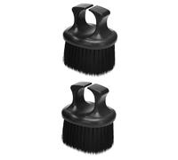 minkissy 2 Pièces Brosse à cheveux à anneau cassé Brosse de nettoyage brosse à crème à raser pinceau fondu brosse à cheveux de barbier brosse cheveux barbe aux articulations pp