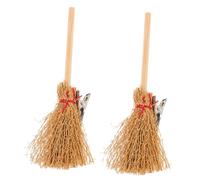 minkissy 2 Pièces Carte à cheveux de la petite sorcière pince à cheveux facturée tout petit agrafe filles Bonjour pince à cheveux halloween cosplay épingles à cheveux Bois