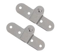 minkissy 2 Pièces Charnière Pliante à Deux Volets en Fer Argenté Réglage d'angle Flexible et Fonctionnement Silencieux pour Meubles et Escaliers de Grenier Pièces et Ateliers