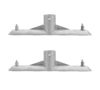 minkissy 2 Pièces Clip de Boucle de Balai en Aluminium Argenté, Support de Rechange pour Tête Serpillière Microfibre Technologie de Prise Sécurisée, Compatible pour Solutions DIY