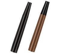 minkissy 2 Pièces Crayon à Sourcils Crayon Sourcils Lame De Rasoir Crayon Sourcil Waterproof Lame Rasoir Stylo à Sourcils Marron Foncé Stylo à Barbe Stylo Microblading Fibre Artificielle