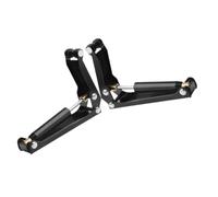 minkissy 2 Pièces Dispositif de Chute Lente pour Piano Dispositif de du Couvercle de Touche de Piano Alliage D'aluminium Noir Ultra Fin Anti-pincement Système D'amortissement