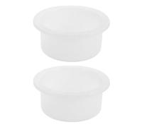 minkissy 2 Pièces Doublure en Silicone Blanche pour Brûleur à Cire Fondue, Plateau Chauffant et Facile d'entretien, pour Aromathérapie et Usage Domestique