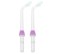 minkissy 2 Pièces Embouts de Rechange pour Irrigateur Oral Compatible, Massage Doux, Portable, en Acrylique pour Soins Dentaires la Maison Voyage