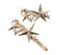 minkissy 2 Pièces Épingle à Cheveux Pentagramme Décorations De Cheveux Pour Les Femmes Petites Pinces à Cheveux Épingle à Cheveux Étoile Clips De Cheveux Étoiles Golden Alliage
