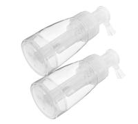 minkissy 2 pièces Flacon Vaporisateur Poudre Transparent Réutilisable pour Coiffure Salon Barbershop Spray Pratique pour Poudre Cheveux Shampooing Sec et Retouche Racines