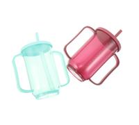 minkissy 2 Pièces Gobelet de Soins Adaptatif pour Personnes Âgées et Handicaps de Déversement avec Poignée et Bec pour Alimentation Liquide pour Patients Alités Vert