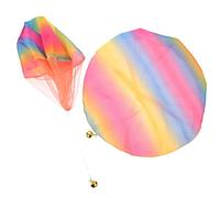 minkissy 2 pièces Jouets Parachute Main à pour Garçon Fille Jouets Extérieurs Arc Ciel Parfait pour Jeux Familiaux et Fêtes