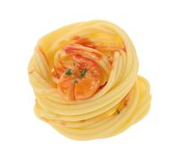 minkissy 2 pièces Lot de Fausses Pâtes Spaghetti Réalistes avec Sauce Décorations Simulées pour Restaurant Accessoires Polyvalents pour Mise Scène Photo et Exposition Alimentaire