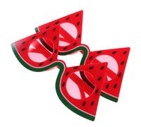 minkissy 2 Pièces Lunettes de Fête Pastèque Rouges en PC Réutilisables et Confortables pour Danses à Thème et Soirées Luau Originales et Amusantes