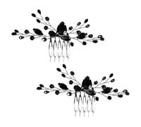 minkissy 2 Pièces Mariée Mariage Diadème Mariée Accessoires Cheveux Mariage Accessoires Cheveux Pour Femmes Peignes Mariage Pour Mariée Strass Mariée Être Enterrement De Vie De Jeune Fille