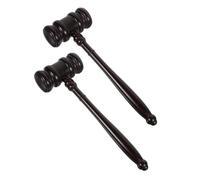 minkissy 2 pièces Marteau Juge Bois Massif Marteau Enchères Compact et pour Juges et Commissaires Priseurs Outil Professionnel et pour Salle Audience et Aux Enchères