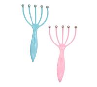 minkissy 2 Pièces Masseur de Tête Manuel à Cinq Griffes Outil de Relaxation Portable pour Cou Épaules pour Bureau S Voyages Design pour Massage Apaisant
