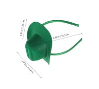 minkissy 2 Pièces Mini Cowgirl Hat Headbands Western Theme Hair Accessories Lightweight Comfortable For Festival Party Halloween Birthday