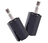 minkissy 2 pièces Outil de Remplacement pour Bouton de Guitare Électrique Embouts de Tourne Corde Robustes Compatibles avec Visseuse Accessoires Guitare Universels pour Changement Rapide
