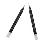 minkissy 2 Pièces Outil de Retrait Bracelet Montre Alliage Aluminium avec Règle Outil Fourchette Ressort Précis pour Ajustement et Réparation Portable et Polyvalent