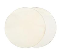 minkissy 2 pièces Peau de Tambour Peau de Chèvre Naturelle Lot de Remplacement Confortable pour Tambours Africains Djembés Surface Artisanale pour Pur et Authentique