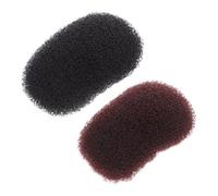 minkissy 2 Pièces Pince à Cheveux Volumisante Légère et Invisible Insert de Volume Discret Clips Rembourrés Marron et Noir pour Femmes et Filles