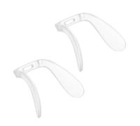 minkissy 2 Pièces Plaquettes De Lunettes Pont De Nez Remplaçable Télevés à Nez Plaquettes Nasales à Insérer Pont De Lunettes Plaquettes De Nez Insert De Pont De Nez Transparent Plastique