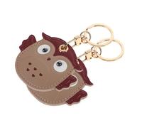 minkissy 2 Pièces Porte Clés Hibou PU Cuir avec Support de Carte Accessoire Animaux Cartoon pour Sacs à et Sacs à Main Décoration Pratique et Mignonne pour Femmes et Garçon Fille