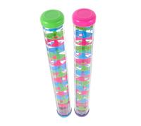 minkissy 2 Pièces Rain Stick Toy Spiral Rain Sound Maker Musical Instrument for Safe Plastic Educational Percussion Toy for Group Play and Sensory Development