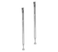 minkissy 2 Pièces Ramassage Magnétique Télescopique Aimant Outil De Ramassage Magnétique Magnetic Pick up Tool Flexible Silver