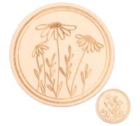 minkissy 2 Pièces Range Aiguilles Magnétique en Bois Beige à Fleurs