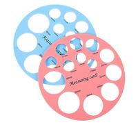 minkissy 2 Pièces Règle De Mesure De Mamelon Et Embout Pour Brides Outil De Mesure De Bride Embout Règle De Gabarit Circulaire Silicone