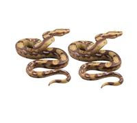 minkissy 2 Pièces Serpent Factice Réaliste PVC Éducatif Garçon Fille Modèle Animal pour Apprentissage et Décoration