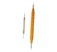 minkissy 2 Pièces T-Bars Outil de kit de réparation de Bande de Montre Watch Link Remover Outil de Remplacement de Bracelet de Montre Regarder Le dissolvant du Groupe Aluminium Doré