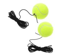 minkissy 2 Pièces Tennis Training Balls Set with Elastic Rope for Individual Practice Portable Compact Trainer Enhancing Coordination and Flexibility