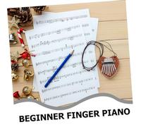 minkissy 2 Pièces Tone Mini Kalimba Portable Finger Piano For Beginners And Lightweight Small Thumb Piano Musical Instrument With Lanyard Compact Travel Friendly Design