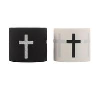 minkissy 2 Rouleaux Bande de Sportive Élastique en Tissu Coton 5cm Motif Croix Imprimée et Chevilles, Réduit L'inconfort Pendant le Tennis et L'entraînement