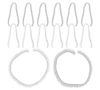 minkissy 20 pièces Accessoires DIY Cils de Poupée Nylon Noir et Marron Cils Sécurité pour Fabrication Artisanale de Poupées