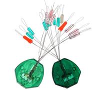 minkissy 20 Pièces Arrêts de Ligne de Pêche en Silicone, Petits Flotteurs | Lot Léger pour Océans et Ruisseaux, Aide à Limiter L’emmêlement, Accessoires pour Sorties de Pêche