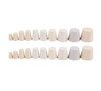 minkissy 20 Pièces Bouchon en Caoutchouc Beige Solide Multi-usage Résistant Haute Température pour Bouteille et Dame-jeanne, Étanche pour Usage Laboratoire et Marine Couleur Aléatoire