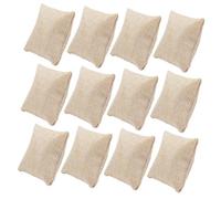 minkissy 20 Pièces Coussins Lin Présentation Bijoux Beige Petit Coussin Montre Bracelet Bangle Organisateur Bracelet pour Vitrine et Commerce