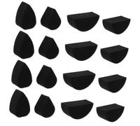 minkissy 20 Pièces Éponge de Maquillage Noire Haute Densité pour Peinture et Art Outils de Maquillage Halloween Formes et Demi