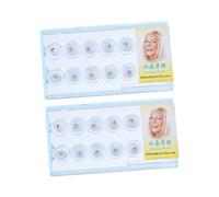 minkissy 20 Pièces Ornement dent kit de gemmes dentaires ramification de dents petit ton produit oral décorations décoration de dent strass cristal artificiel blanche Couleur Aléatoire